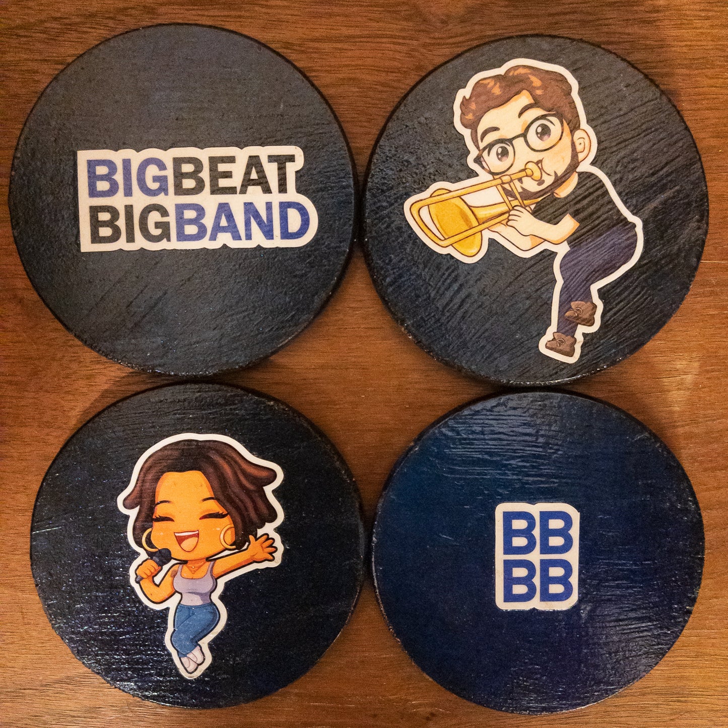 Set of 4 Big Beat COASTERS!