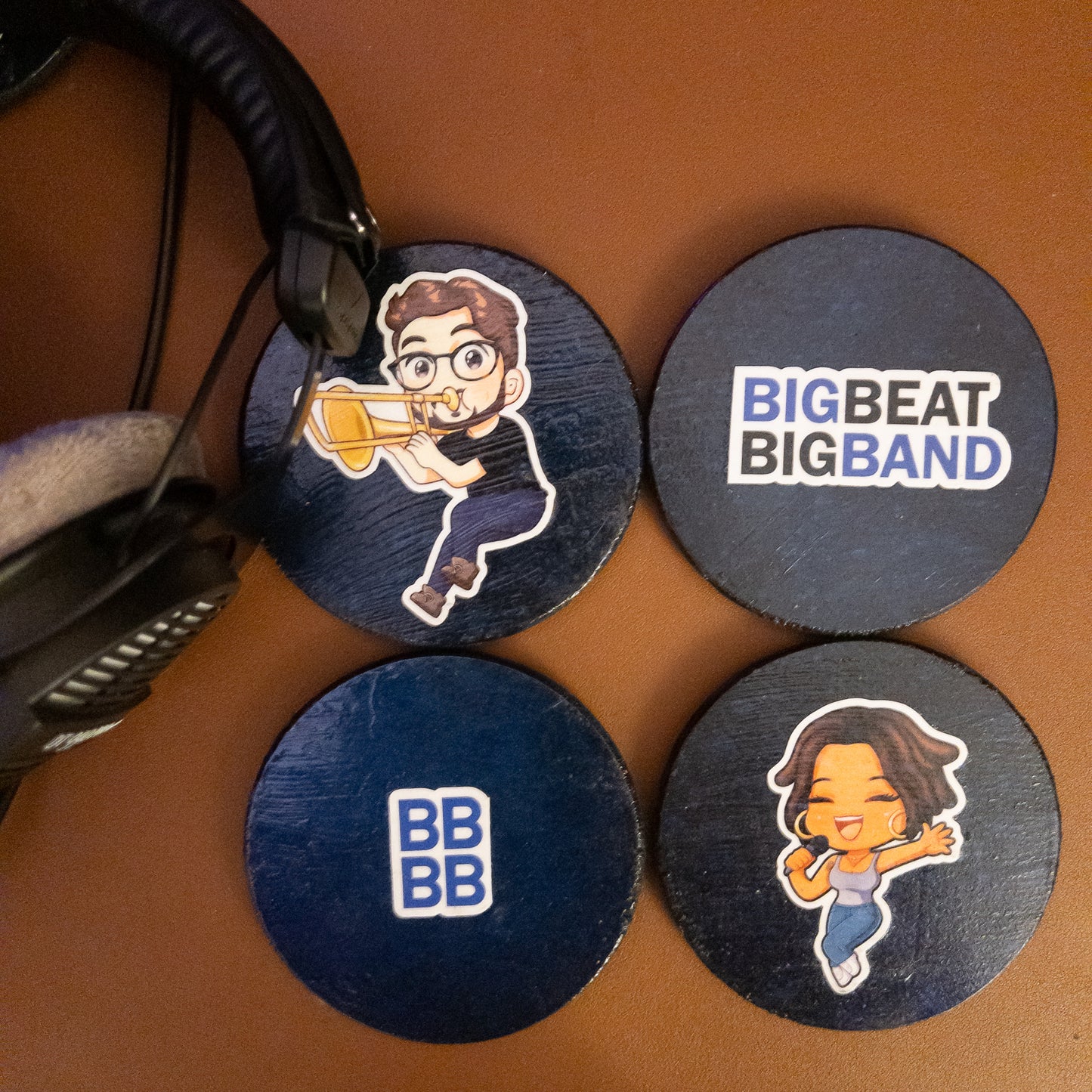 Set of 4 Big Beat COASTERS!